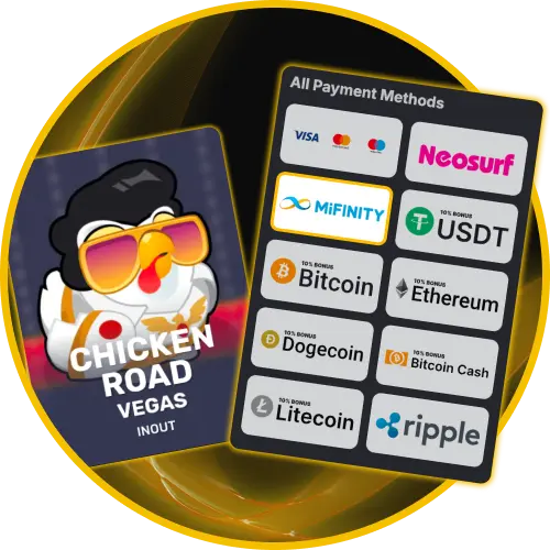 Deposit and withdraw playing Chicken Road Vegas using localized Australian payment options like Neosurf, Visa, and crypto at Golden Crown Casino.