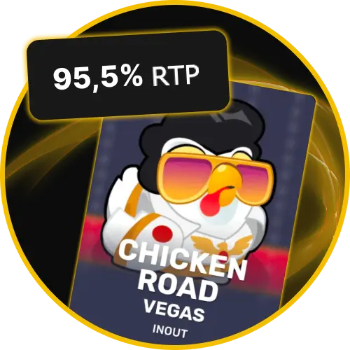 Enjoy a high RTP rate on Chicken Road Vegas by InOut Games at Golden Crown Casino.